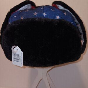 SA COMPANY STARS & STRIPES AMERICAN FLAG WINTER TRAPPER HAT